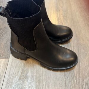 Steve Madden Black Ankle Booties